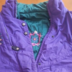 Obermeyer Purple and Teal Ski Jacket